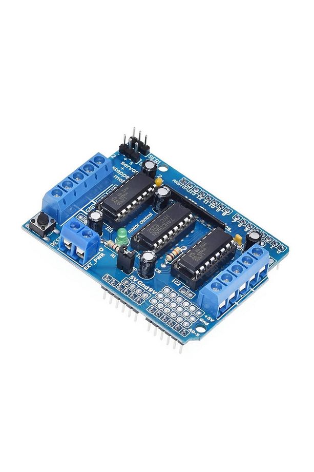 Arduino L293d Motor Sürücü Shield Alt Kart Dc 36v 0.6a 4x Dc Motor 2x Step Motor 2x Servo Motor Uno - 3