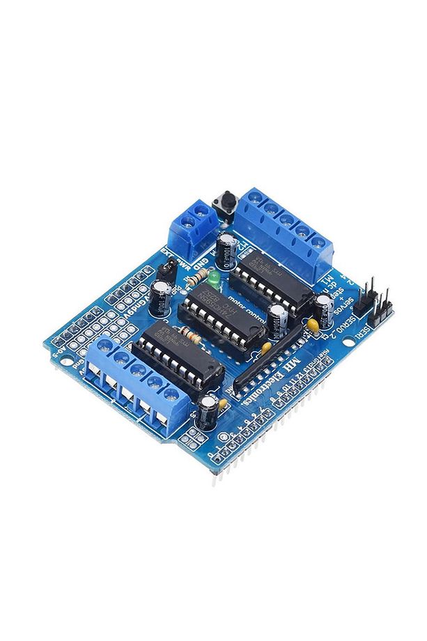 Arduino L293d Motor Sürücü Shield Alt Kart Dc 36v 0.6a 4x Dc Motor 2x Step Motor 2x Servo Motor Uno - 5