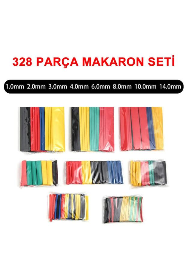 طقم ماكارونس مكون من 328 قطعة، واقي كابل ماكارونس قابل للانكماش، تصميم عصري 431550