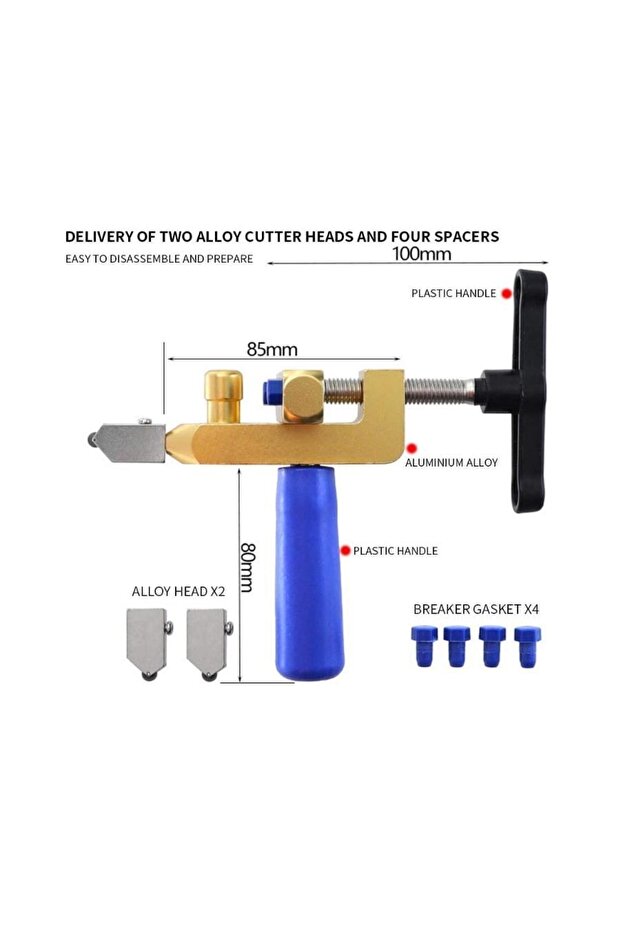 Aluminum Alloy Glass Tile Ceramic Cutter Glass Cutting Tool - 5