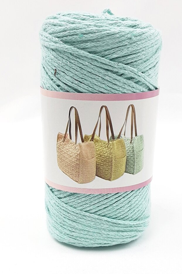 خيط مكرامية أخضر مائي - خيط حياكة - 6