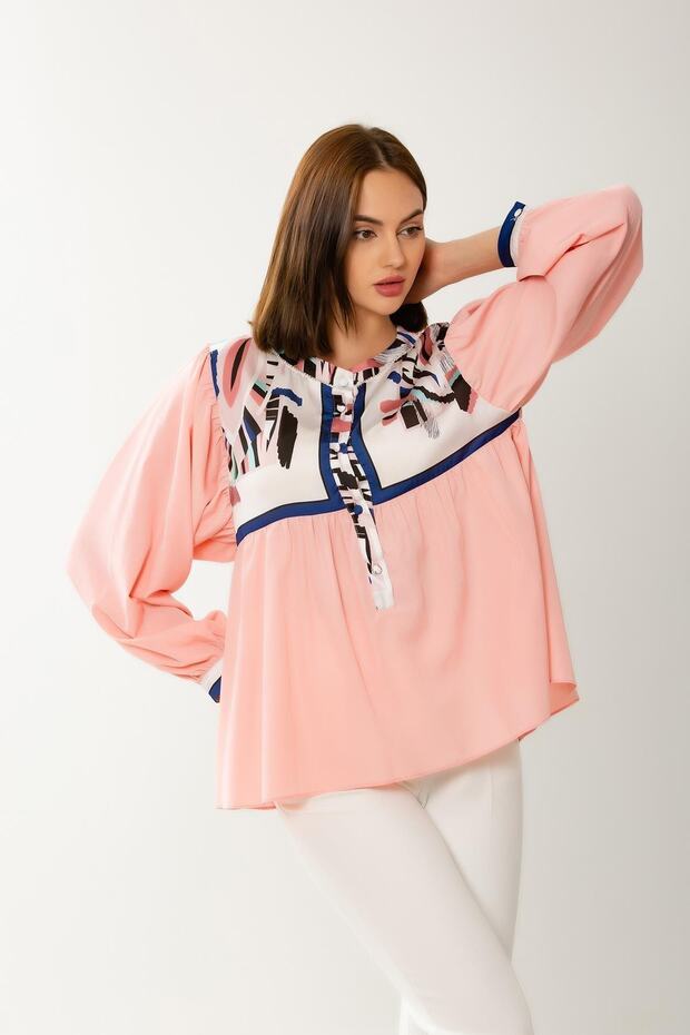 Robası Desenli Bluz - 4