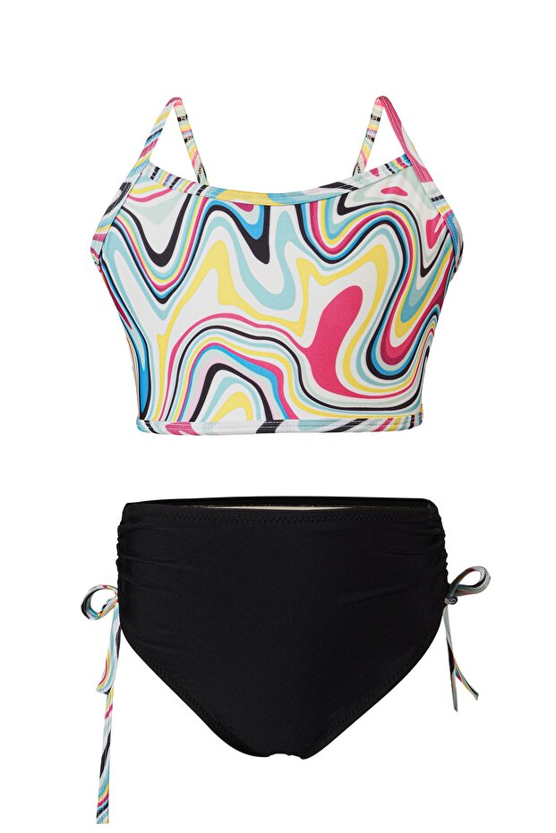 Tesmay Strappy Girl's Swimsuit Set of 2 Adjustable