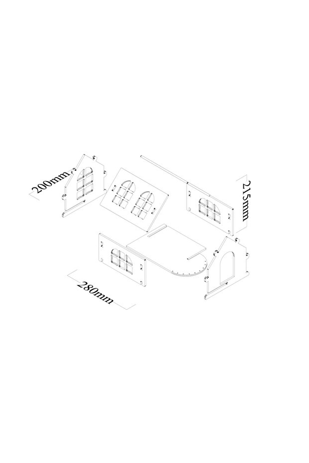 Tek Katlı Ahşap Oyun Evi - 8