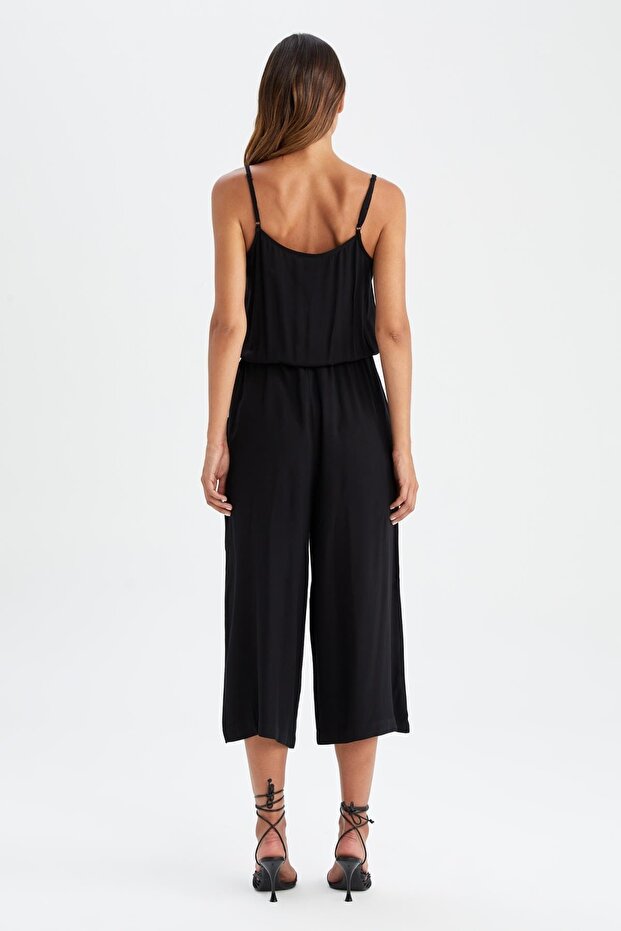 Basic-Midi-Jumpsuit mit Trägern - 6