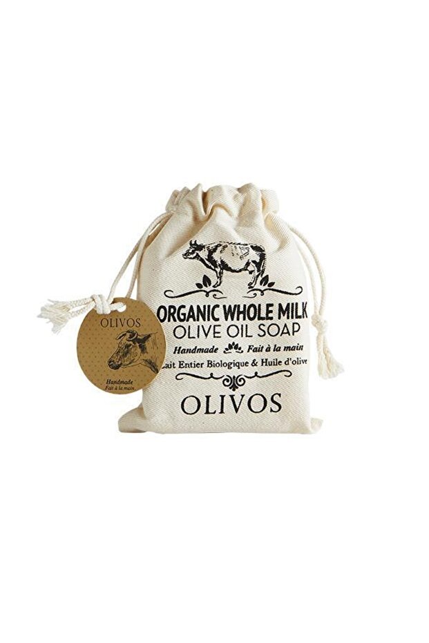 Natural Cow Milk and Olive Oil Solid Soap Cow Milk Hand Soap Intensive Moisturizing Pouch Gift 150 gr