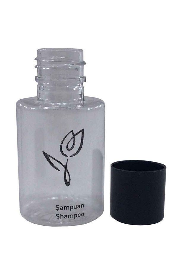 500 Adet Boş Şişe Baskılı Otel Tipi Şampuan Yazılı 30 ml Silindir Şişe Tek Kullanımlık Kullan At - 1