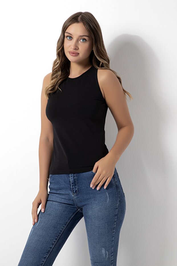 Halter Yaka Body Siyah - 1