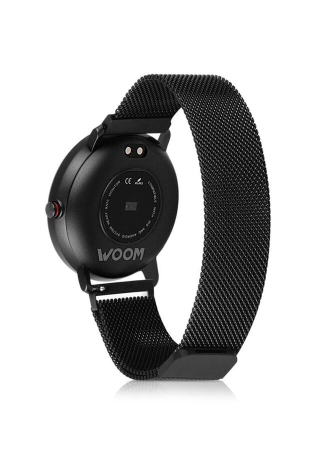 Kanyon - Ios Android K9 Çift Kordonlu Siyah Akıllı Saat Nabız Adım Uyku Tansiyon Ekg - 2