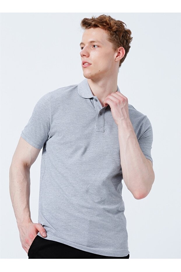 Base. Polo Assn Polo Collar Slim Fit Pocketless T-shirt