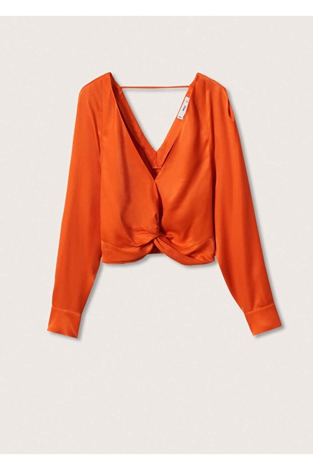 Kısa Saten Bluz - 3