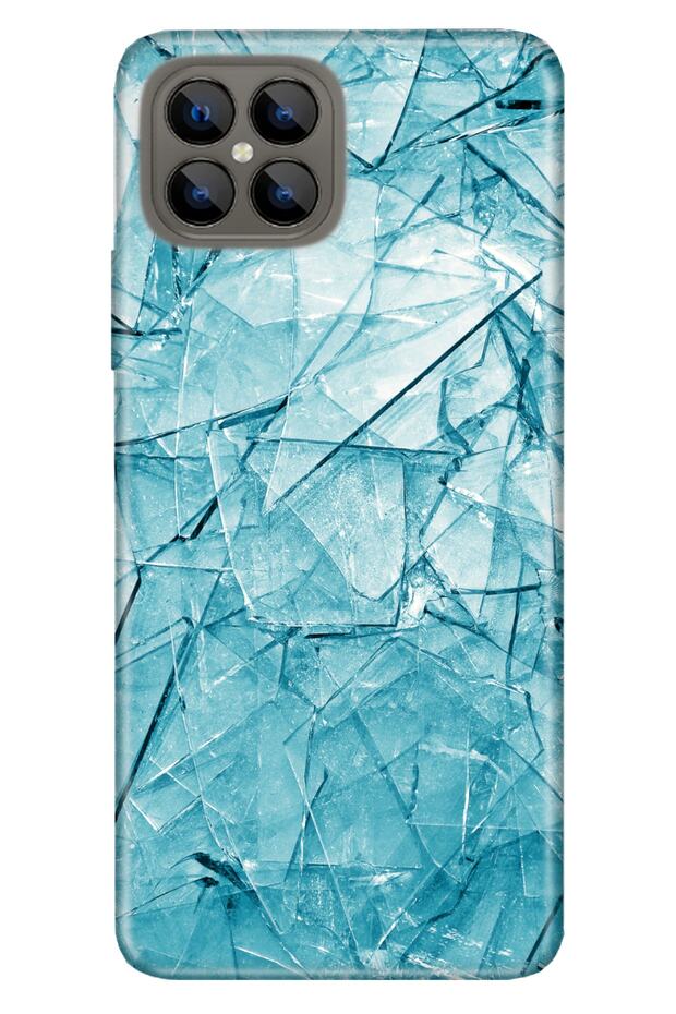 X600 Case Silicone Tioserisi Patterned Illustrated - Shattered Glass