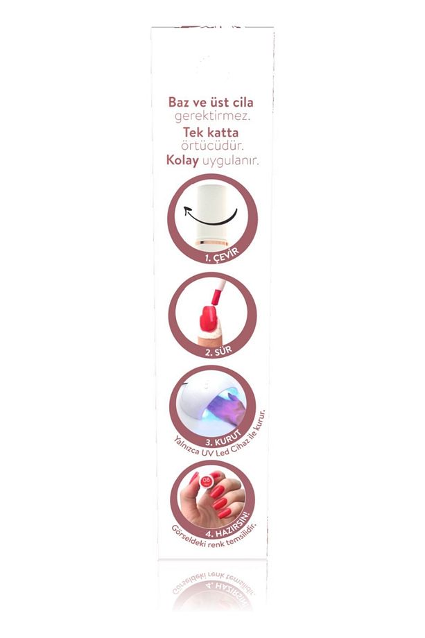 Tek Adımda Kalıcı Oje Kalemi 08 Red - 2
