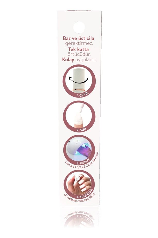 Tek Adımda Kalıcı Oje Kalemi 02 White - 2
