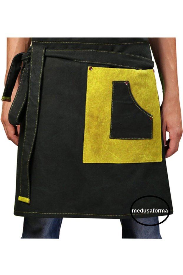 Belden Kitchen Apron Master Chef Cafe Restaurant Chef Waiter Cook Hairdresser Barista Apron - Yellow