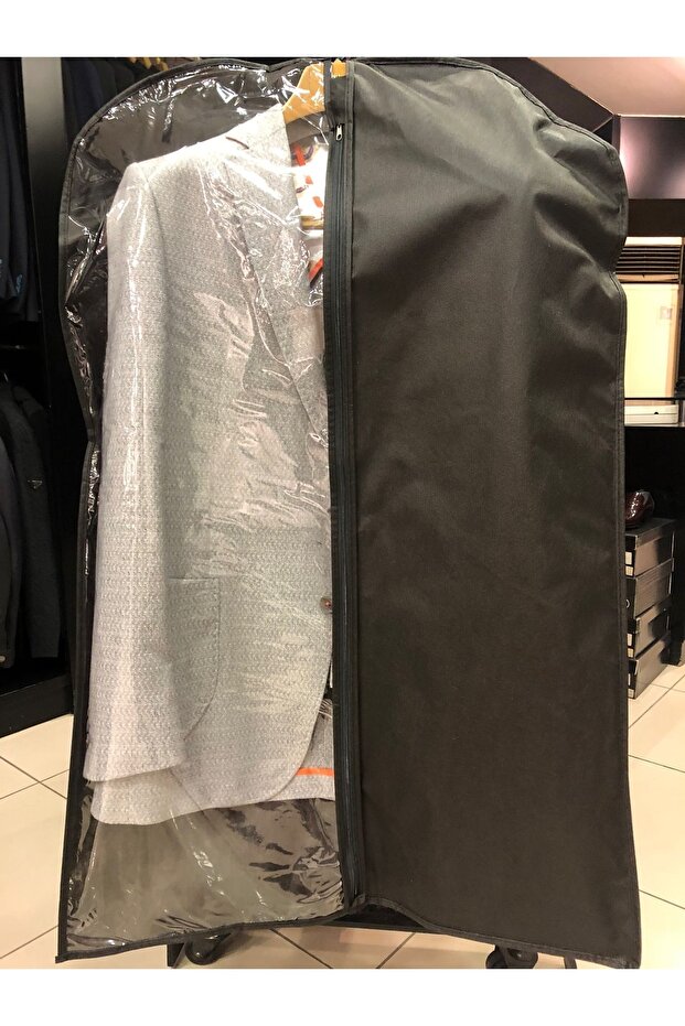 Suit Cover, Garment Protector and Carrier Cover, Gamboç, Transparent Visible, 64x100 cm