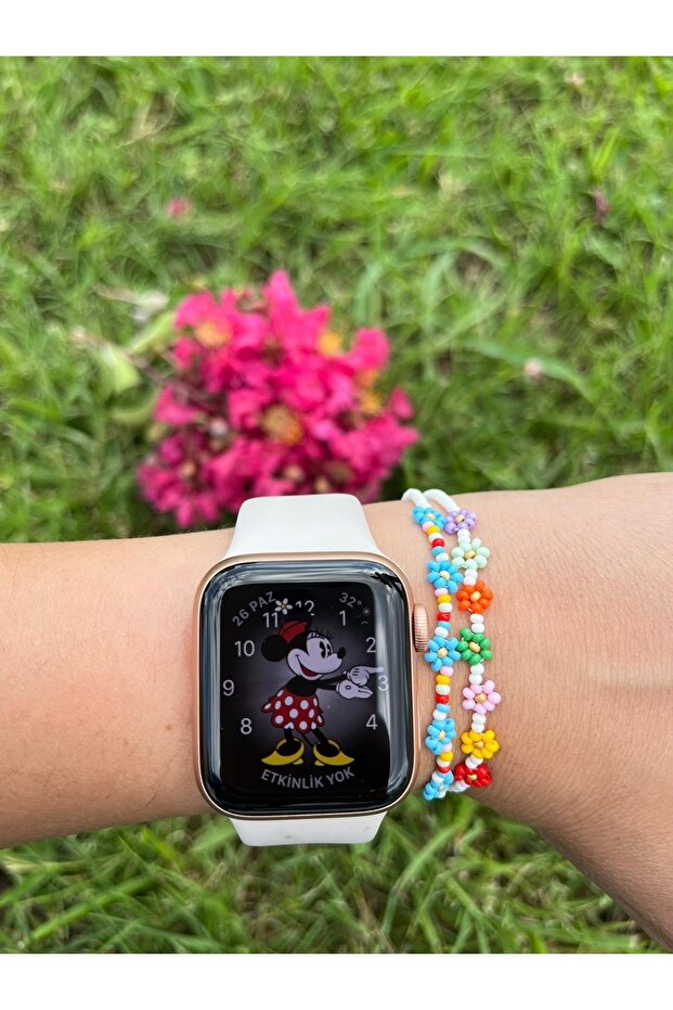 Papatya Örme Ip Bileklik - 2