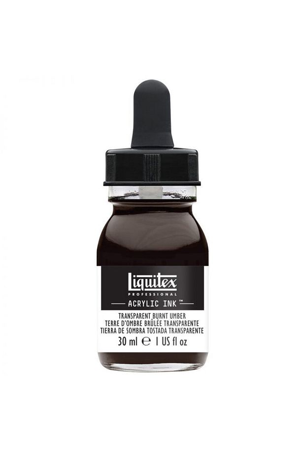 Professional Akrilik Mürekkep 30ml Transparent Burnt Umber 130 - 1