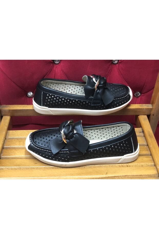 New Trendy Chain Bow Hole Summer Sports Ballerina Shoes