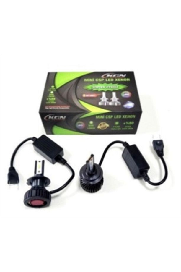 12v H7 Csp Led Xenon Far Ampul Seti 6500k 8600 Lümen Canbus - 1