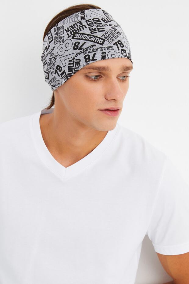 Men's Cotton Combed Cotton, Non-Slip, Ultra Light, Sports Wide Hair Band Bandana Buff