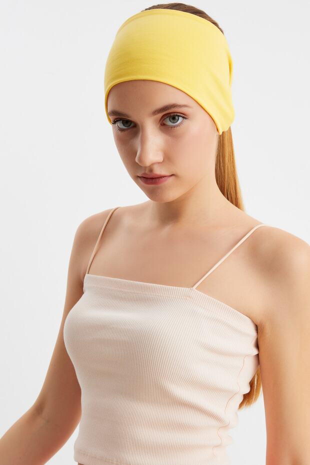Women's Double-Sided Use Alternative, Combed Cotton, Non-Slip, Lightweight, Sports Hair Band Bandana