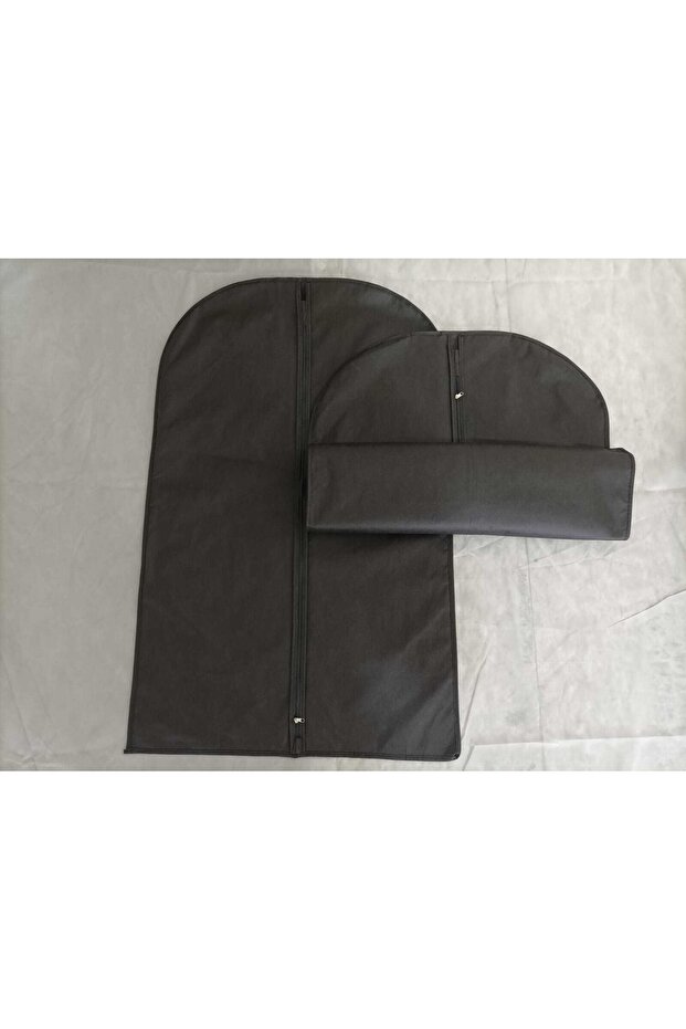 غطاء بدلة مقاس 64x100 سم أسود سادة