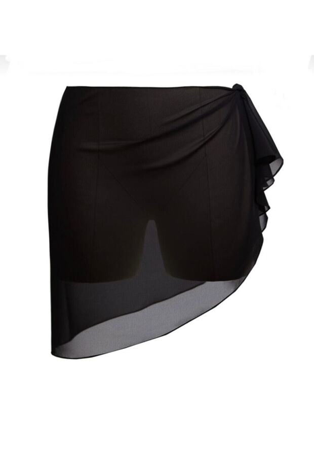 صوفية شيفون أسود