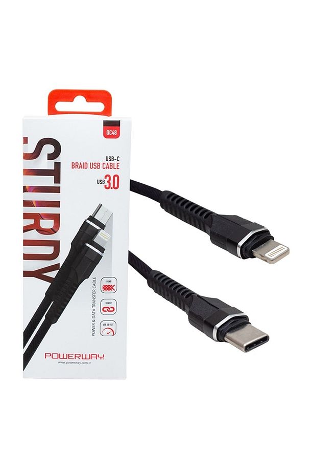 Qc-48 Usb 3.0 Type-c To Lightning Data Ve Ios Şarj Kablosu Qc48 - 1