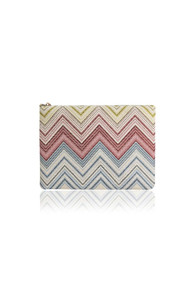 Zigzag Clutch Çanta