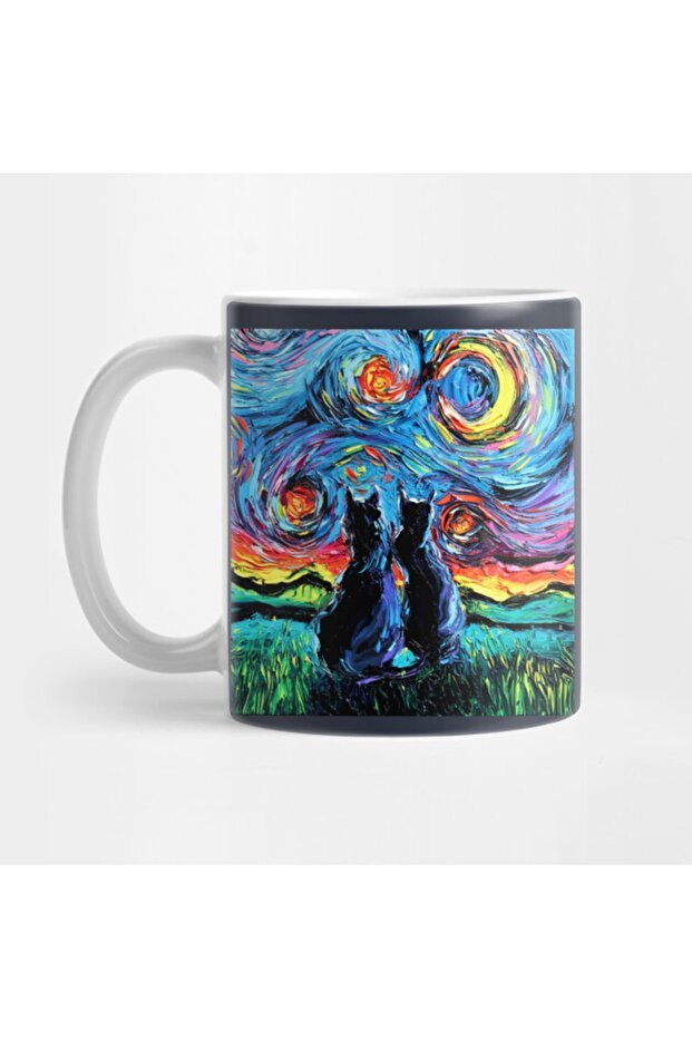 Van Gogh Cats Mug Cup