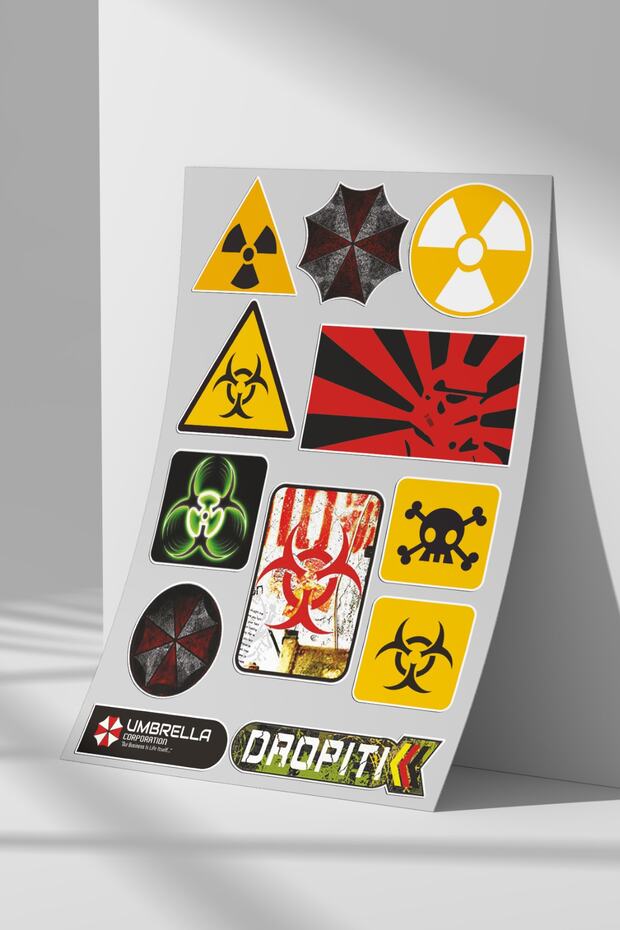 Sticker Set A4 Size Sticker Label Set for Flat Surfaces