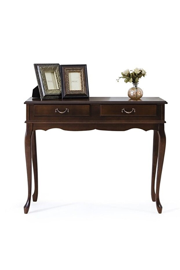 Klasik Ceviz Çift Çekmeceli Dresuar - 1