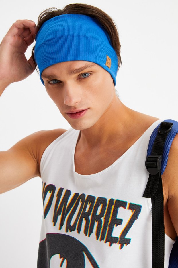 Men's Cotton Camisole, Anti-Slip, Anti-Sweat, Ultra Light, Sports Hair Band Bandana Buff