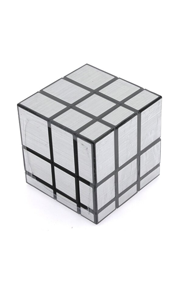 Metallic Gray Geometric Intelligence Cube - 2