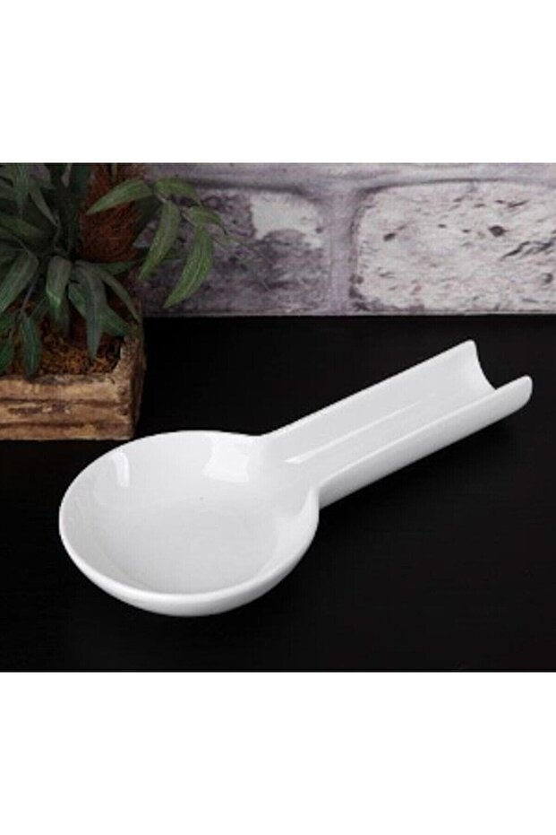 Porcelain Dirty Spoon Holder White Fmag1943