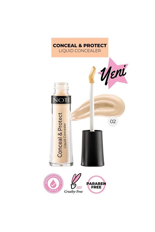 Conceal & Protect 02 Sand Liquid Concealer - 1