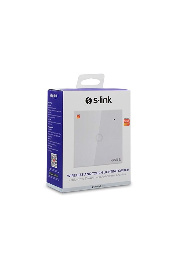 Swapp Sl eg31 Kablosuz ve Dokunmatik Aydınlatma Anahtarı 1li Wifi Tuya Destekli - 1