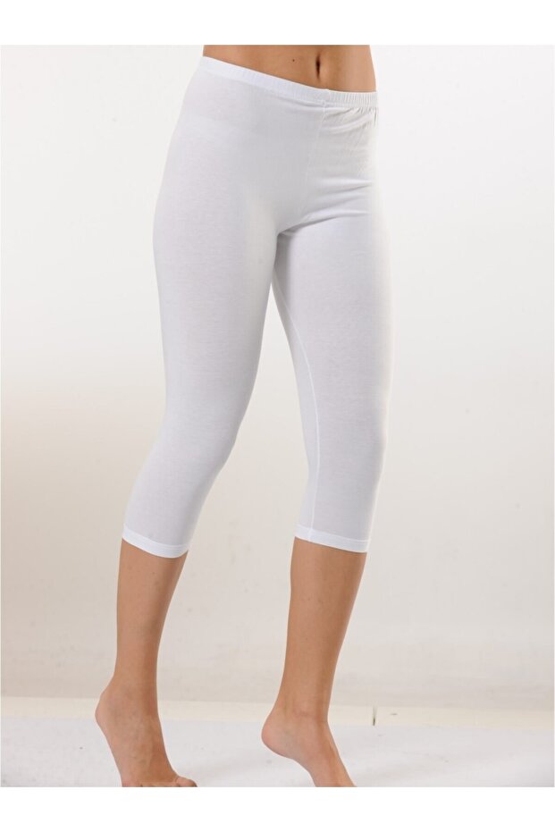 Women's Knee Length Cotton Thin Leggings