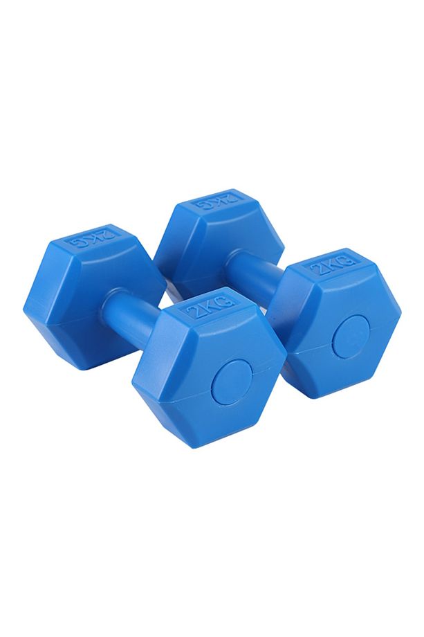 10kg X 2 Adet Dambıl Ve Atlama Ipi Kombin Seti Vinyl Kaplama Dumbell - 2