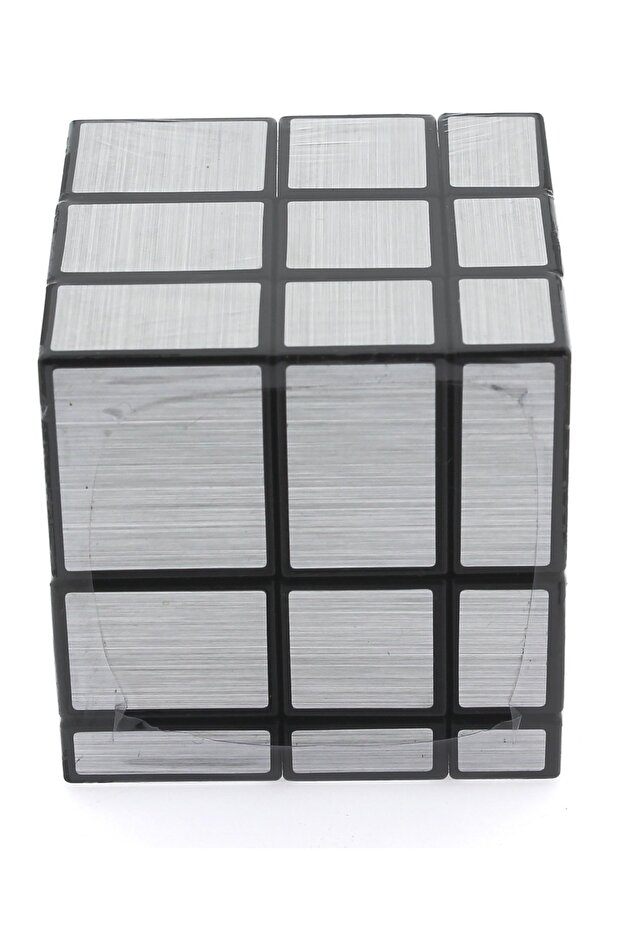 Metallic Gray Geometric Intelligence Cube - 3