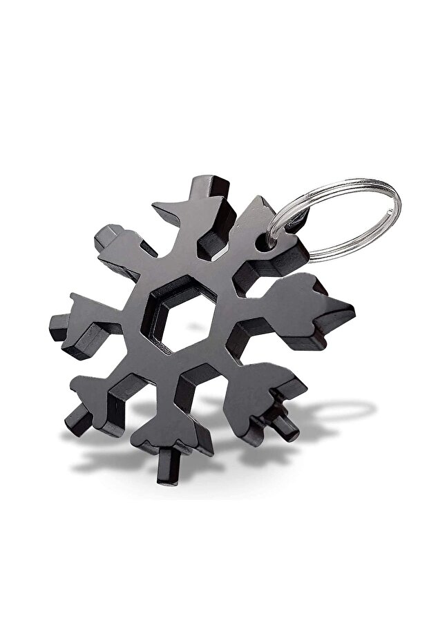 18 Function Snowflake Hexagon Portable Steel Wrench