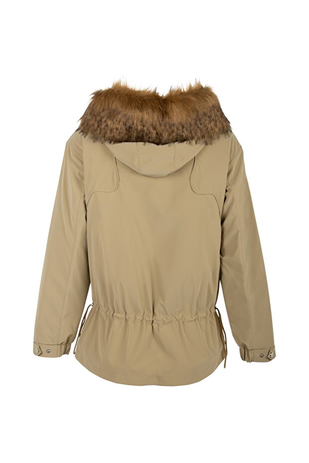 Kürk Kapüşonlu Kaban - 3