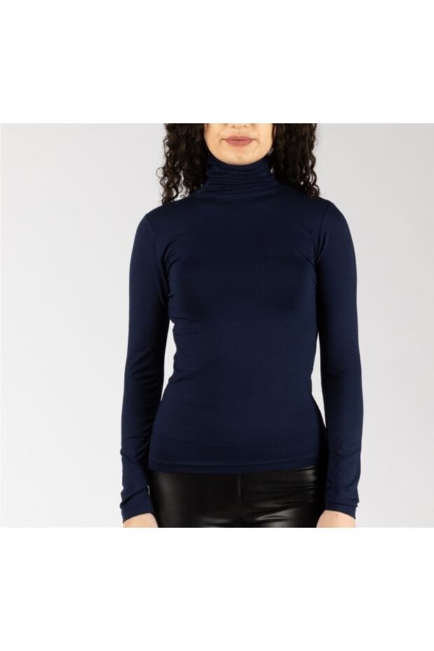 Women's Long Sleeve Turtleneck Lycra Body