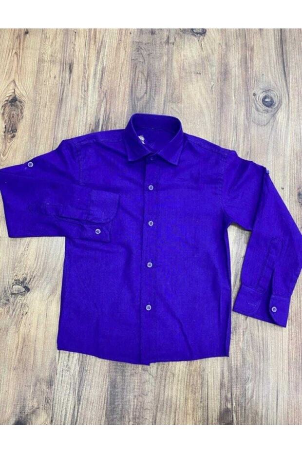 Boy 23 April 29 October Show Long Sleeve Linen Shirt with Folding Cufflinks