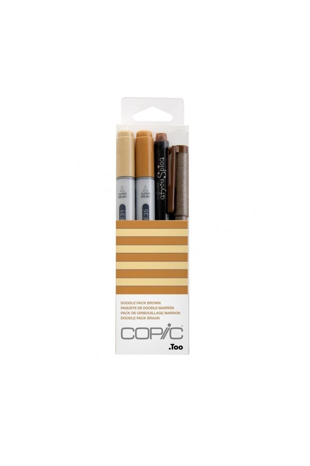 Ciao Marker Pen Doodle Pack Brown Set