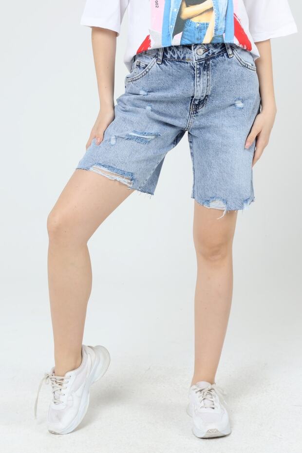 Denim Şort - 1