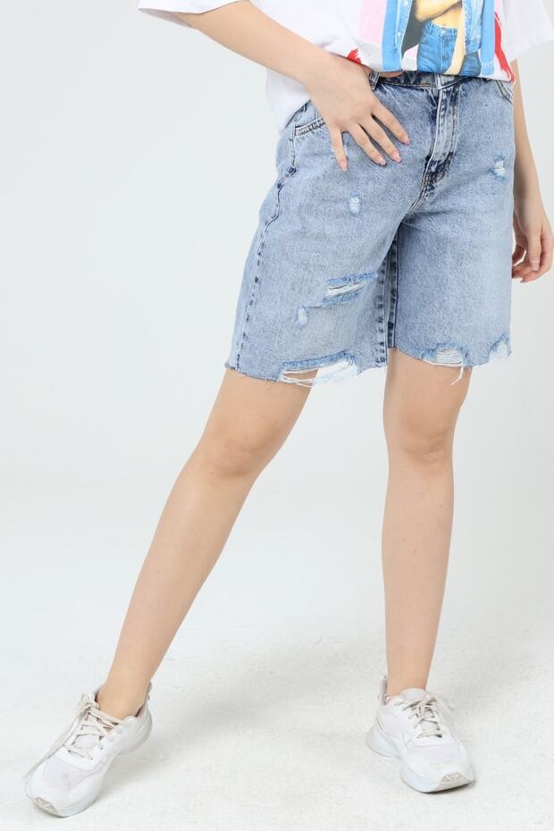 Denim Şort - 4