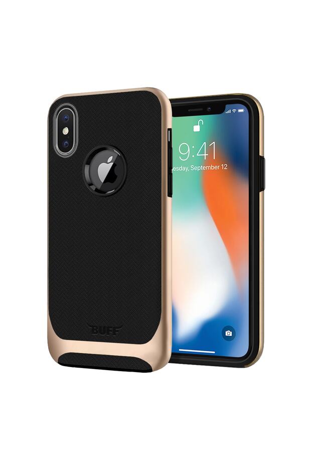 Buff Iphone X New Armor Kılıf Gold - 1