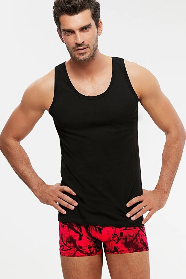 Calhenry Strappy 2-Pie Basic Men's Undershirt - 1